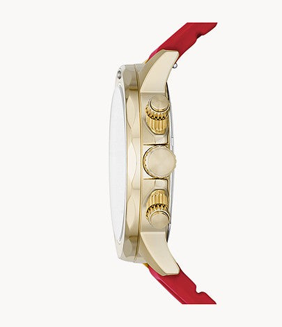 Buy Men's Quartz Bannon Red Silicone Strap Black Dial 45Mm Watch in Pakistan