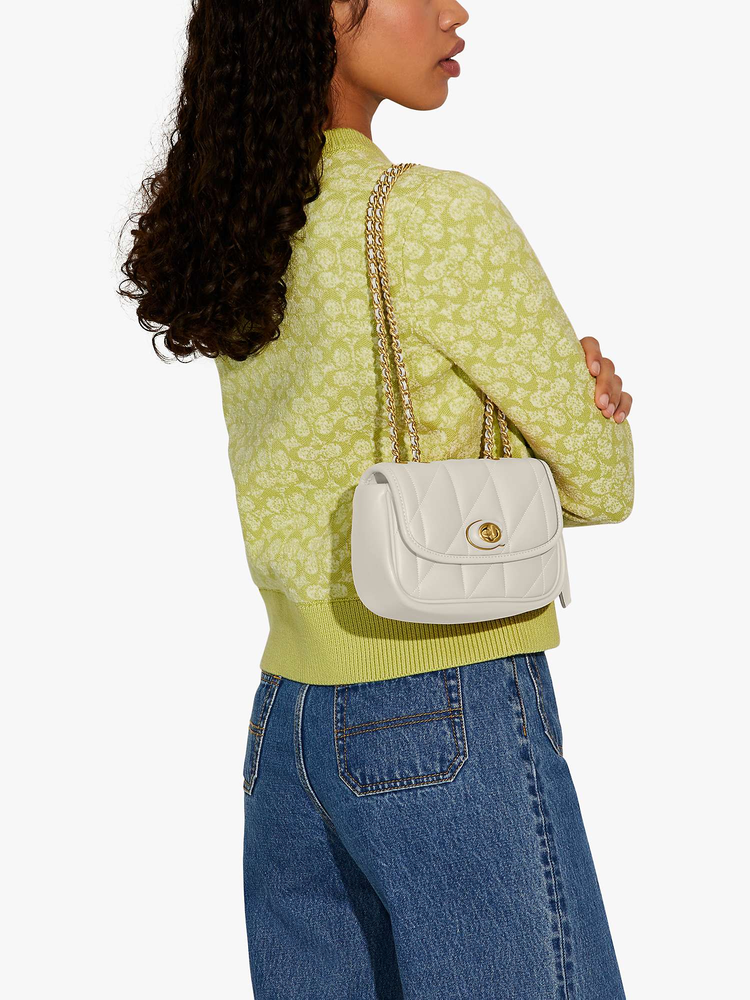 Buy Coach Pillow Maddison Shoulder With Quilting Bag Small - Chalk in Pakistan