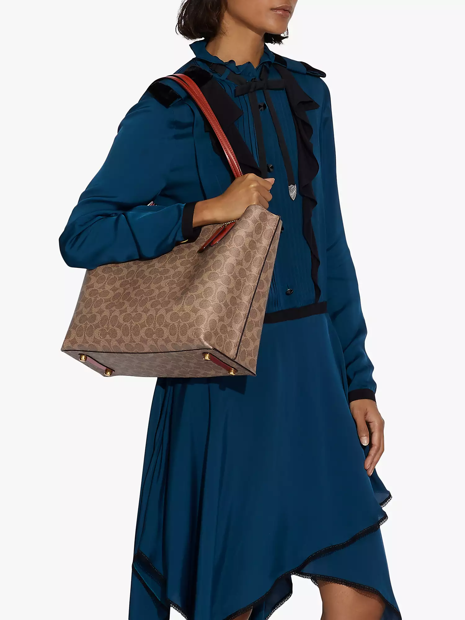 Buy Coach Willow Tote Bag Large - Tan Rust in Pakistan