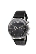 Buy Emporio Armani Men's Chronograph Quartz Leather Strap Black Dial 43mm Watch AR11143 in Pakistan