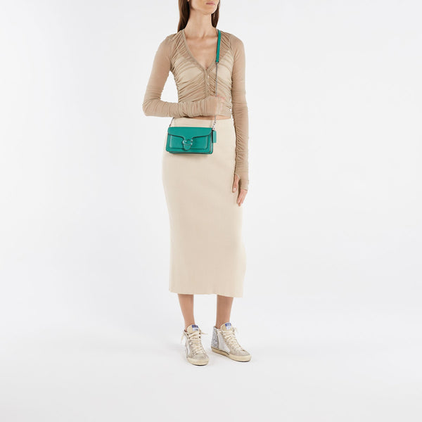 Buy Coach Tabby Light Polished Pebble Leather Mini Wristlet Crossbody Bag in Pakistan