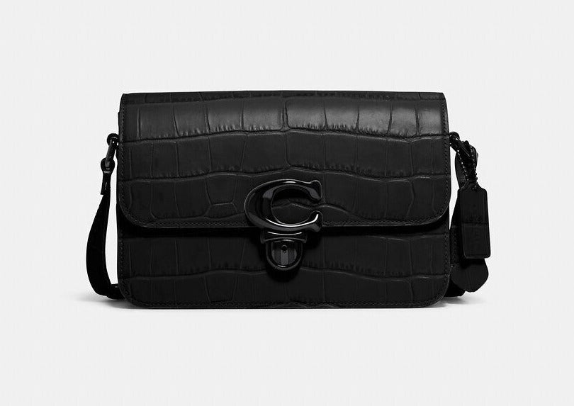 Buy Coach Studio Croc Embossed Bag Medium - Black in Pakistan