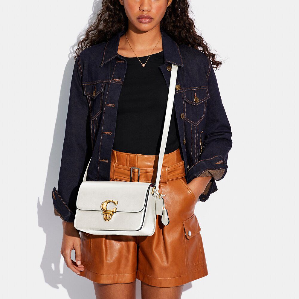 Buy Coach Studio Shoulder Bag Medium - Chalk in Pakistan