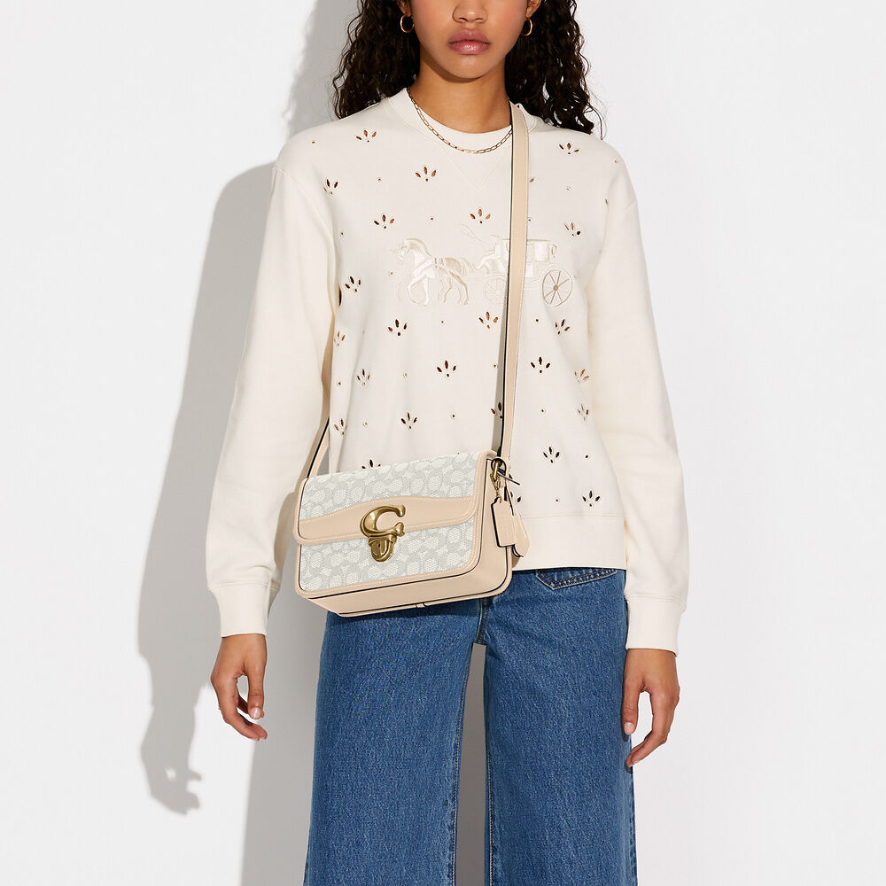 Buy Coach Studio Jacqaurd Bag Medium - Ivory in Pakistan