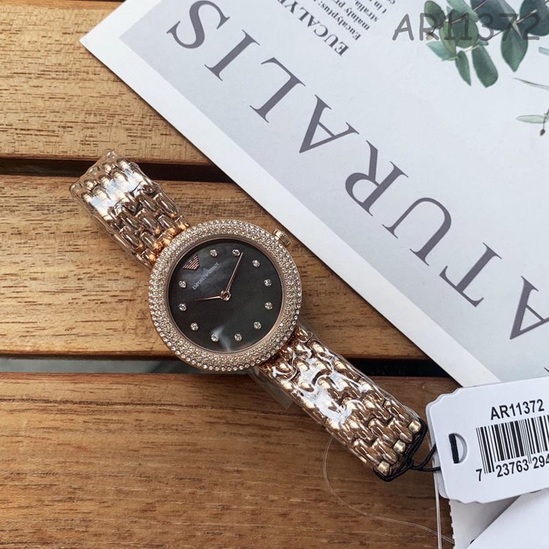 Buy Emporio Armani Women’s Quartz Stainless Steel Black Dial 30mm Watch - AR11372 in Pakistan