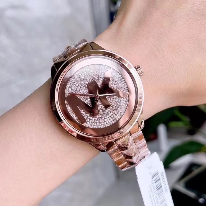 Buy Michael Kors Womens Quartz Runway Stainless Steel Rose Gold Dial 44mm Watch - Mk6736 in Pakistan