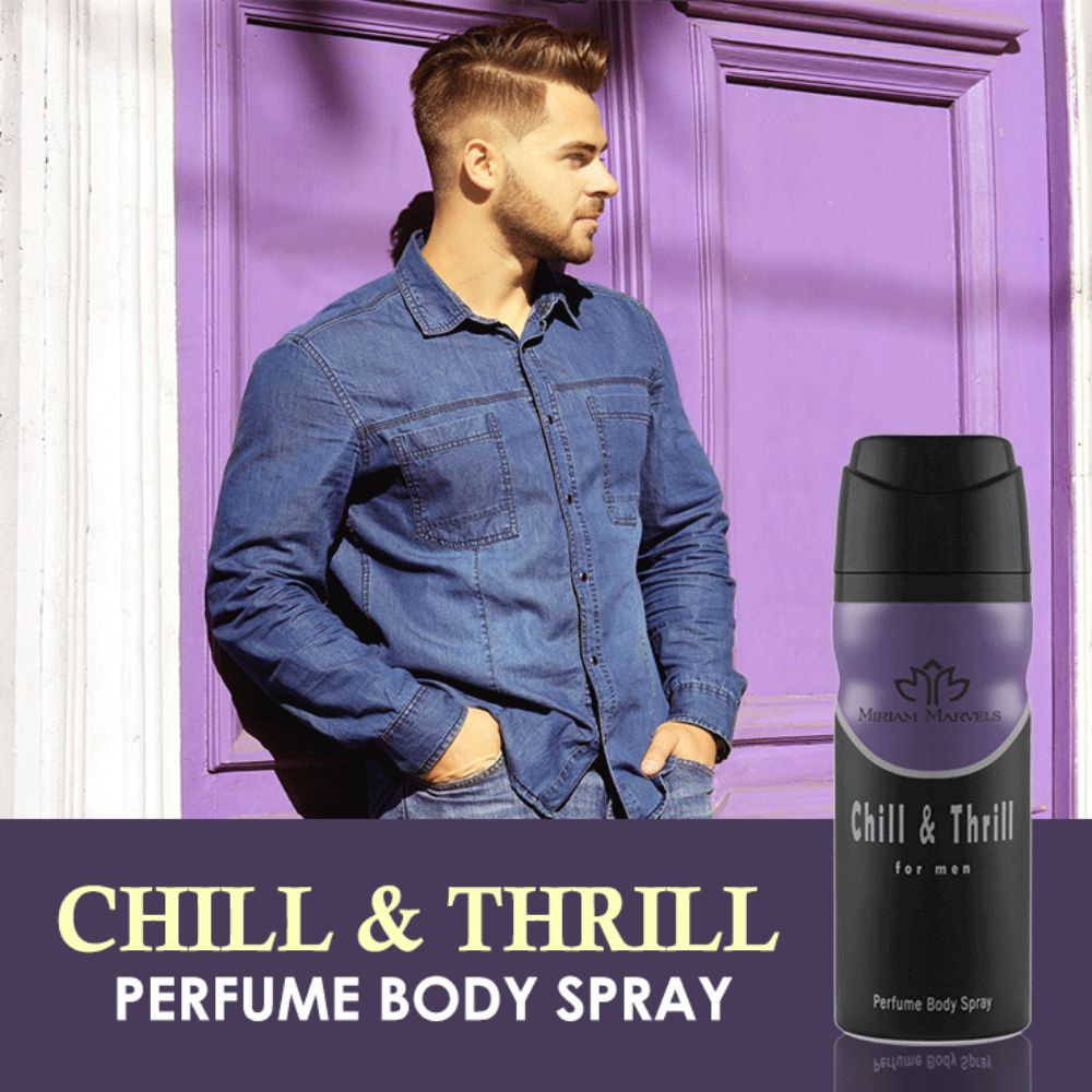 Buy Miriam Marvel's For Men Body Spray Chill & Thrill - 200ml in Pakistan
