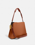 Buy Coach Willow Shoulder Bag Medium - Gold / Orange in Pakistan
