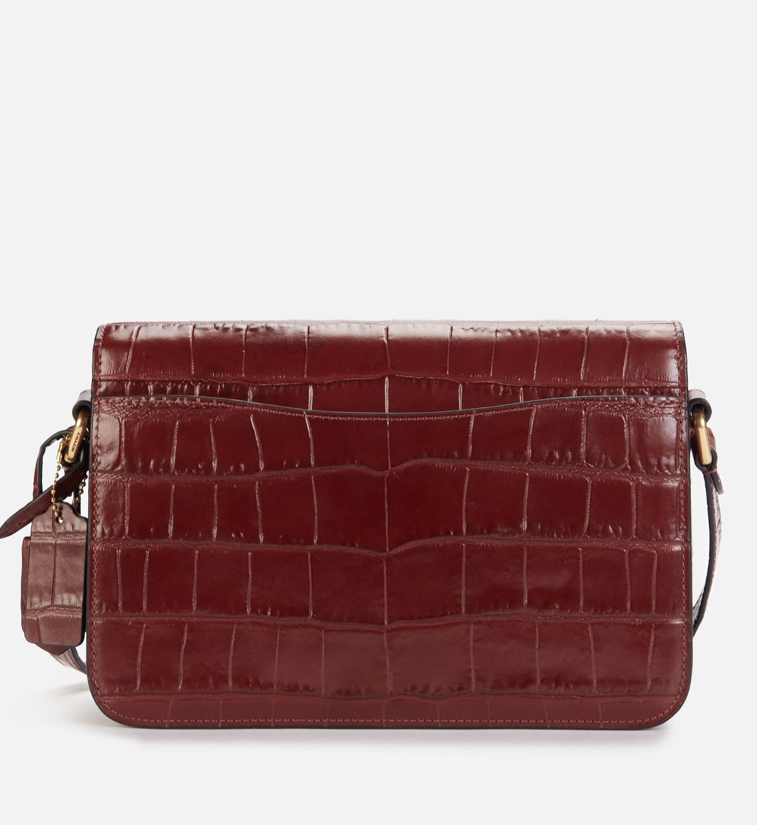 Buy Coach Studio Croc Embossed Bag Medium - Wine in Pakistan