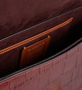Buy Coach Studio Croc Embossed Bag Medium - Wine in Pakistan