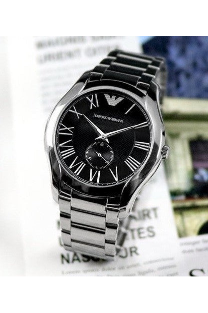 Buy Emporio Armani Men's Stainless Steel Black Dial 43mm Watch AR1706 in Pakistan