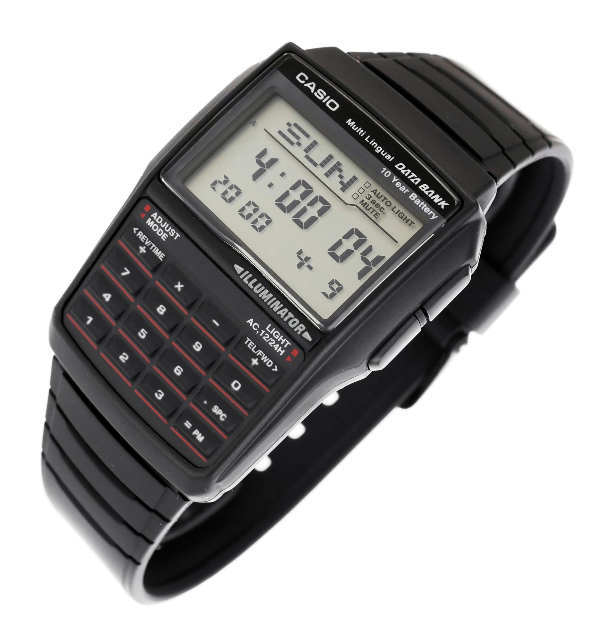 Buy Casio Black Resin Band Data Bank Wrist Watch - DBC-32-1A in Pakistan