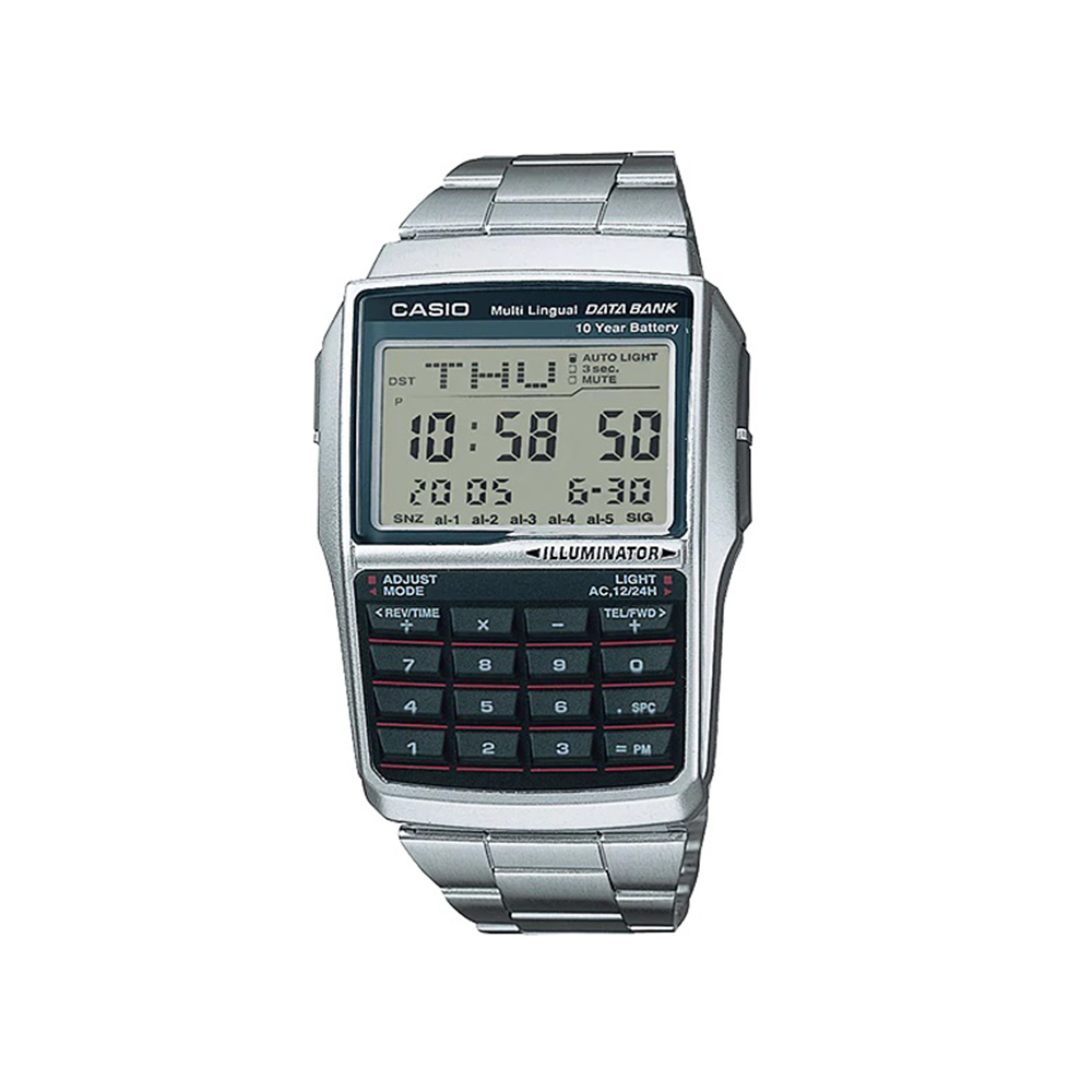 Buy Casio Digital Watch + Calculator in Silver Chain for Men - DBC-32D-1A in Pakistan