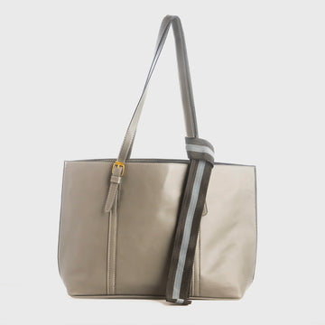 Buy Negative Apparel Knot Decor Large Capacity Tote Bag FD - Gray in Pakistan