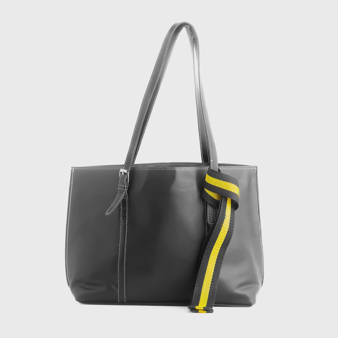 Buy Negative Apparel Knot Decor Large Capacity Tote Bag FD - Black in Pakistan