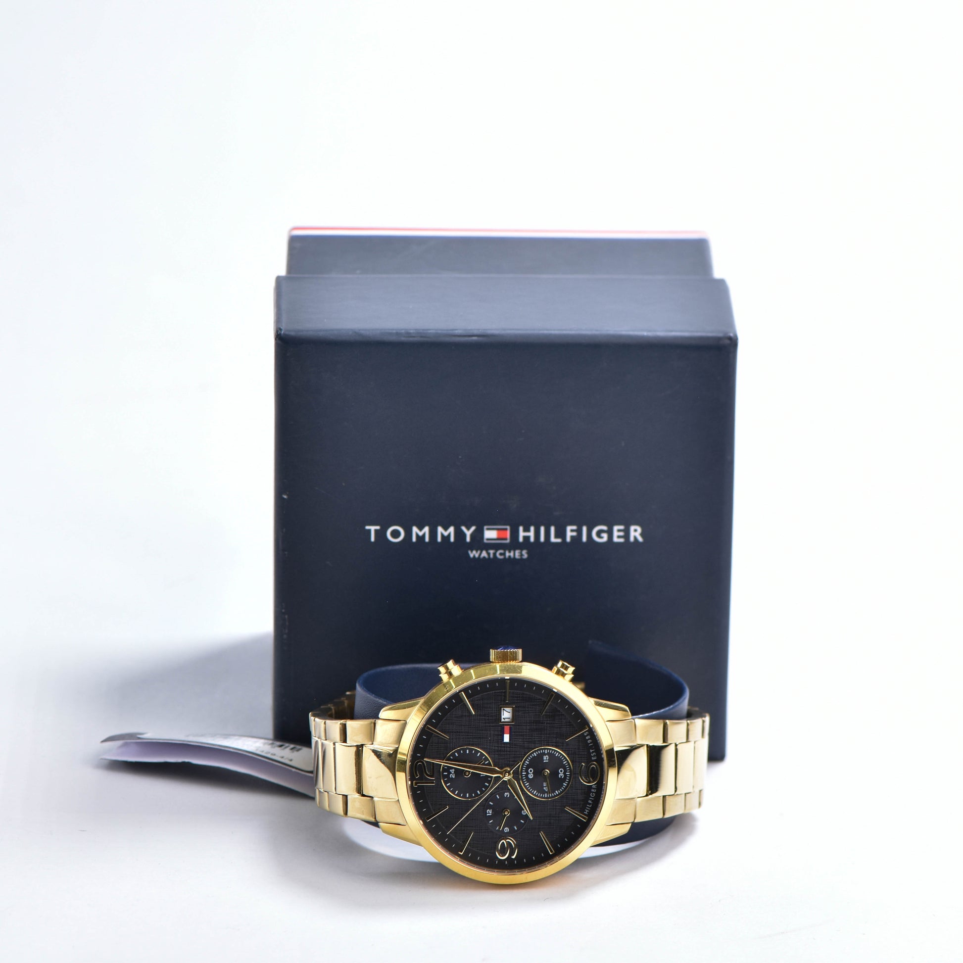 Buy Tommy Hilfiger Quartz Stainless Steel Black Dial 48mm Watch for Men - 1710362 in Pakistan