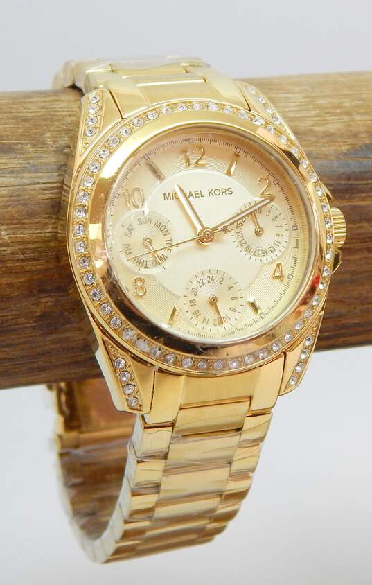 Buy Michael Kors Womens Quartz Blair Gold Stainless Steel Light Champagne Dial 33mm Watch - Mk5639 in Pakistan