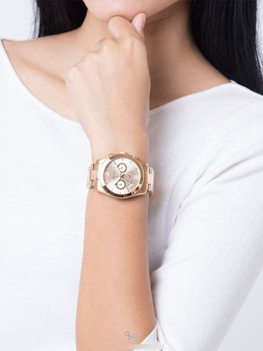 Buy Quartz Stainless Steel Rose Gold Dial 40Mm Watch For Women in Pakistan