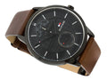 Buy Tommy Hilfiger Mens Quartz Leather Strap Black Dial 44mm Watch - 1791604 in Pakistan