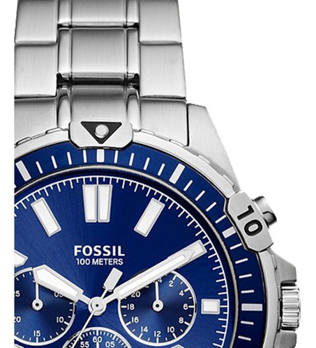 Buy Fossil Men's Chronograph Quartz Silver Stainless Steel Blue Dial 44mm Watch FS5623 in Pakistan