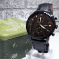 Buy Fossil Men's Chronograph Quartz Leather Strap Black Dial 44mm Watch FS5585 in Pakistan