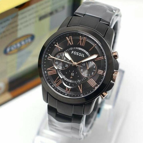 Buy Fossil Men's Chronograph Quartz Black Stainless Steel Black Dial 44mm Watch FS5374 in Pakistan