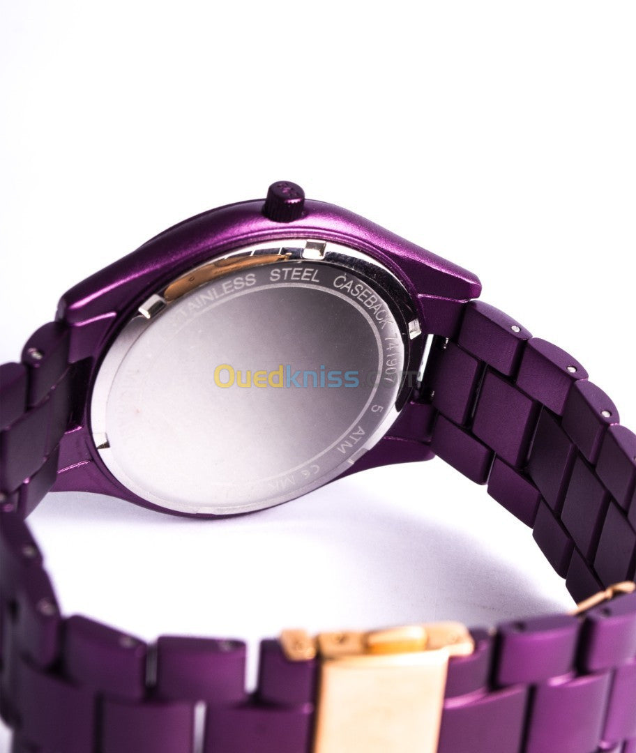 Buy Michael Kors Womens Quartz Runway Stainless Steel Purple Dial 42mm Watch - Mk4507 in Pakistan