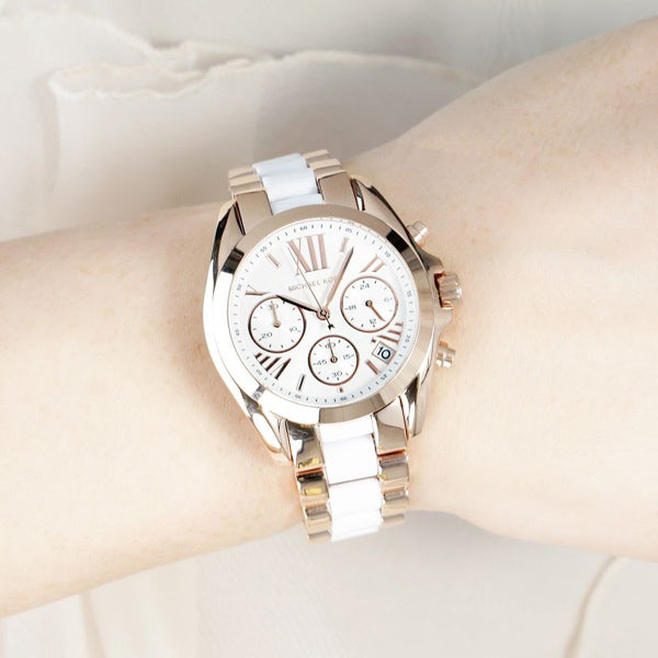Buy Michael Kors Womens Quartz Bradshaw Stainless Steel White Dial 36mm Watch - Mk5907 in Pakistan