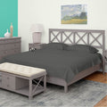 Buy The Sheets Company 400 Thread Count 100% Cotton Sateen Weave King Bedsheet Set - Charcoal in Pakistan