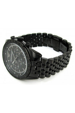 Buy Emporio Armani Men's Sportivo Black IP Stainless Steel Bracelet Black Dial Chronograph Watch 5989 in Pakistan