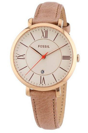 Buy Fossil Women's Quartz Light Brown Leather Strap Cream Dial 36mm Watch ES3487 in Pakistan