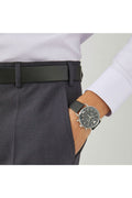 Buy Emporio Armani Men's Chronograph Quartz Leather Strap Black Dial 43mm Watch AR11143 in Pakistan