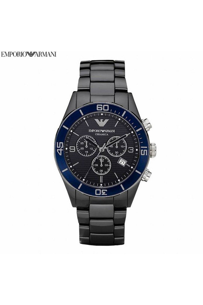 Buy Emporio Armani Men’s Chronograph Stainless Steel Black Dial 43mm Watch AR1429 in Pakistan