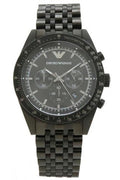 Buy Emporio Armani Men's Sportivo Black IP Stainless Steel Bracelet Black Dial Chronograph Watch 5989 in Pakistan