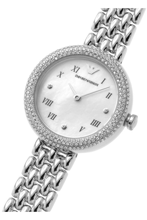 Buy Emporio Armani Women’s Analog Stainless Steel White Dial 30mm Watch AR11354 in Pakistan