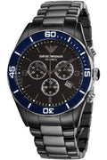 Buy Emporio Armani Men’s Chronograph Stainless Steel Black Dial 43mm Watch - AR1429 in Pakistan