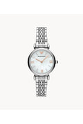 Buy Emporio Armani Women's Stainless Steel Mother of Pearl Dial 32mm Watch 11204 in Pakistan