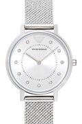 Buy Emporio Armani Women's Quartz Silver Stainless Steel Silver Dial 32mm Watch AR11128 in Pakistan