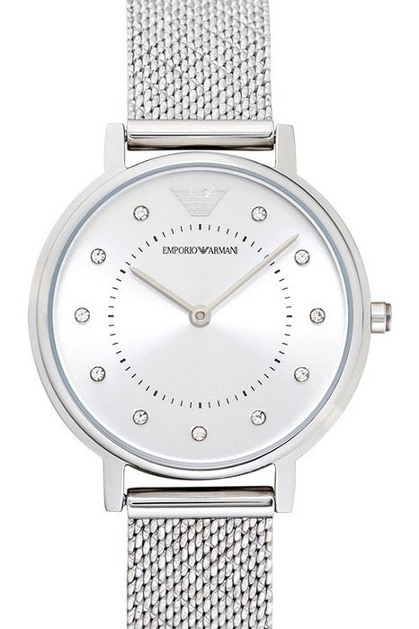 Buy Emporio Armani Women's Quartz Silver Stainless Steel Silver Dial 32mm Watch AR11128 in Pakistan