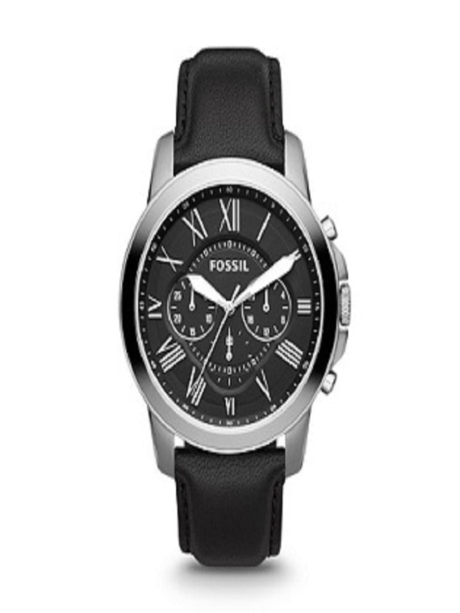 Buy Fossil Men's Chronograph Quartz Leather Strap Black Dial 44mm Watch FS4812 in Pakistan
