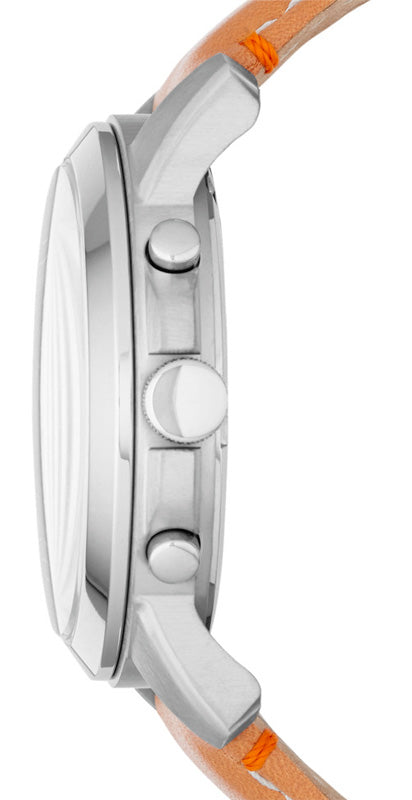 Buy Men's Chronograph Quartz Grant Brown Leather Strap Green Dial 44Mm Watch in Pakistan