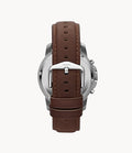 Buy Men's Quartz Chronograph Grant Black Dial Brown Leather Strap Watch in Pakistan