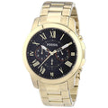 Buy Men's Chronograph Quartz Grant Gold Stainless Steel Strap Black Dial 44Mm Watch in Pakistan