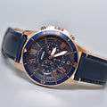 Buy Fossil Men's Chronograph Quartz Blue Leather Strap Blue Dial 43mm Watch FS5237 in Pakistan