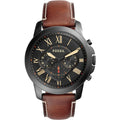Buy Men's Quartz Black Dial Brown Leather Band Watch in Pakistan