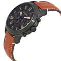 Buy Men's Quartz Black Dial Brown Leather Band Watch in Pakistan