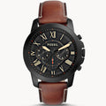Buy Men's Quartz Black Dial Brown Leather Band Watch in Pakistan
