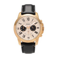 Buy Men's Chronograph Quartz Leather Strap Off White Dial 44Mm Watch in Pakistan