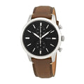 Buy Men's Chronograph Quartz Townsman Brown Leather Strap Black Dial 44Mm Watch in Pakistan