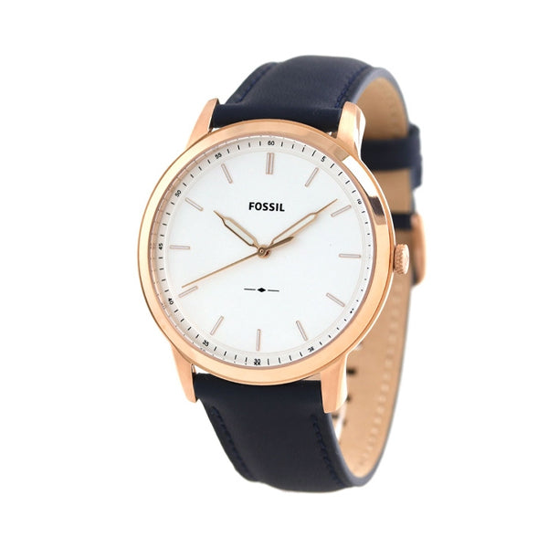 Buy Men's Quartz The Minimalist Blue Leather Strap White Dial 44Mm Watch in Pakistan